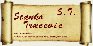 Stanko Trmčević vizit kartica